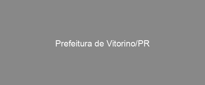 Provas Anteriores Prefeitura de Vitorino/PR